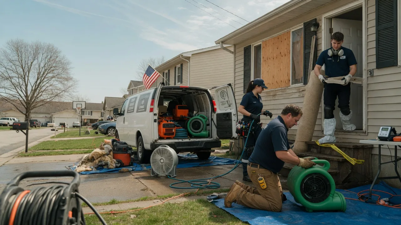 Water Damage Restoration in Papineau, IL near me